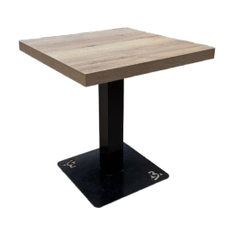 Tafel eiken vintage 70x70cm