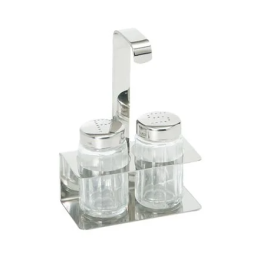 Peper en zout stel (in RVS houder)