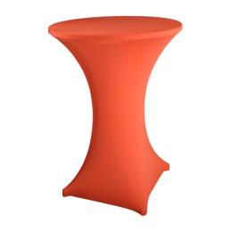 Statafelrok stretch met topper warm oranje