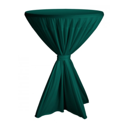 Statafelrok met vaste strik katoen donkergroen