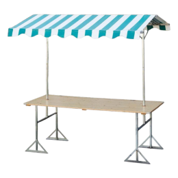 Marktkraam 200x80cm (ongeplaatst)