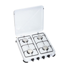 Kookplaat op gas 4 pits (excl. gasverbruik)