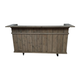Buffetbar met spoelbak vintage 230cm