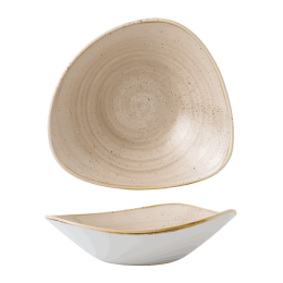 Stonecast bowl triangel zandkleur 18,5cm, 37cl