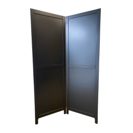 Kamerscherm zwart (2 delig)