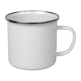 Mok Emaille wit 40cl