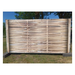 Bouwhek met kunststof voet en zeil 350x220cm