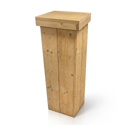 Zuil steigerhout hoog