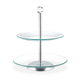 Etagère glas (2 laags)