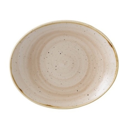 Stonecast bord ovaal zandkleur 20x16cm