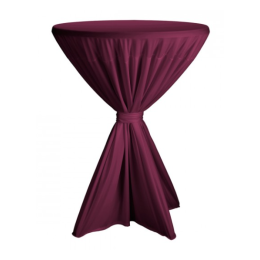 Statafelrok met strik stretch bordeaux