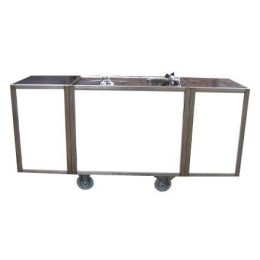 Spoelbuffet + spoelbak uitklapbaar (100-200cm)