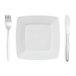 Bord met bestek (set)