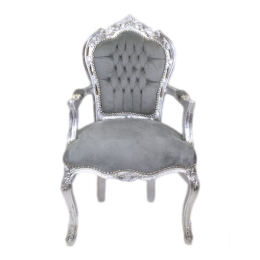 Barok stoel zilver