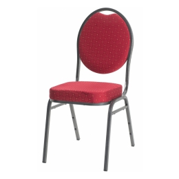 Gestoffeerde stoel bordeaux rood